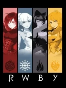 Постер Красный белый чёрный жёлтый (RWBY)