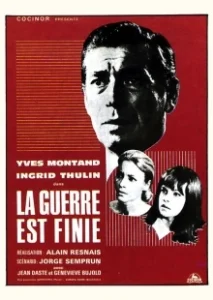Постер Война окончена (La guerre est finie)